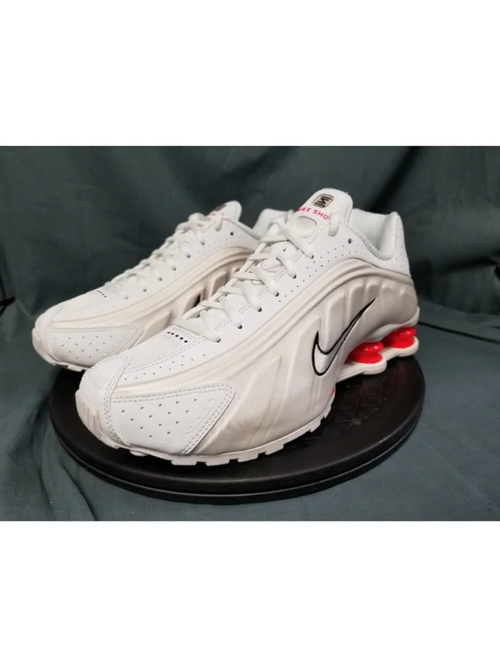Nike Shox R4 White Phantom Picante Red AR3565 103 Women's Size 7.5 NEW NO BOX!